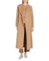 Max Mara Custodi Wool Coat In Camel