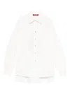 Max Mara Cut-out Layered Shirt In White