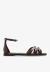 Max Mara Round Toe Flat Sandals