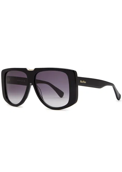 Max Mara D-frame Sunglasses In Black