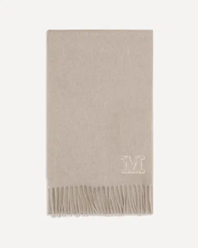 Max Mara Dalia Cashmere Scarf In Neutral