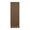 Max Mara Cashmere Dalia Scarf Fringed Hem In Brown