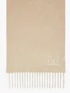 Max Mara Cashmere Stole With Embroidery In Light Beige