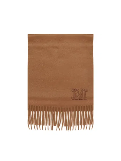 MAX MARA DALIA RECTANGULAR SCARF WITH LOGO DETAIL