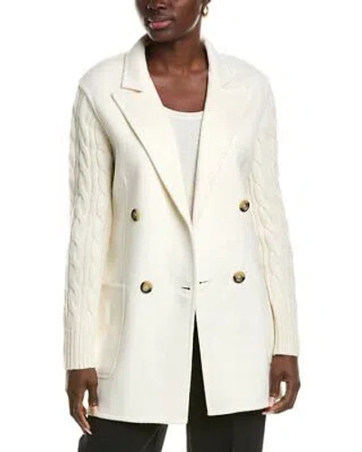 Pre-owned Max Mara Dalida Coat Women's White M