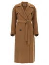 Max Mara S  Doublebreasted Coat Sem In Brown
