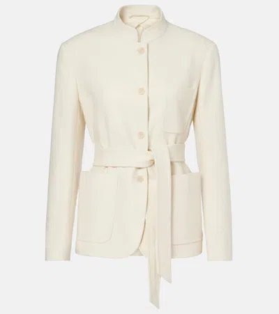 Max Mara Weste Dallas Aus Kaschmir In White