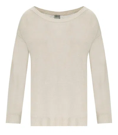 Max Mara Dandy Beige Crewneck Sweater