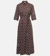 Max Mara Daniel Printed Cotton Shirt Dress In Multicoloured