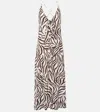 MAX MARA DANILO ZEBRA-PRINT JERSEY MIDI DRESS