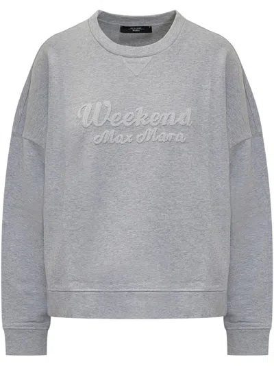 Max Mara Danubio Sweatshirt In Gray