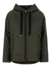 Max Mara Giubbino Imbottito Daria In Poliestere Verde Oliva Donna In Black