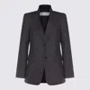 Max Mara Dark Blue Beatrice Casual Jacket In Gray