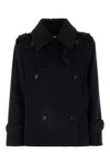 Max Mara Laveno Double-breasted Wool And Cashmere-blend Felt Coat In Dark Blue