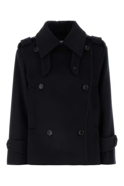 MAX MARA WOMEN DARK BLUE LAVENO COAT, XXS LUXURY TRENCH COATS FOR WOMEN DARVEYS