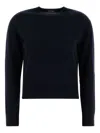 Max Mara Women Cotton T-shirt With Logo In Blue
