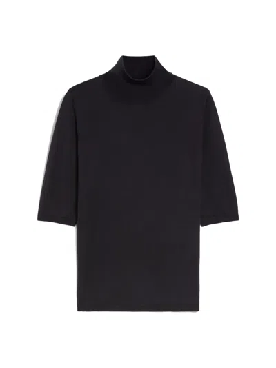 MAX MARA DARK BLUE TURTLENECK JUMPER