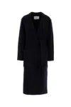 Max Mara Knitted Jene Coat In Blue