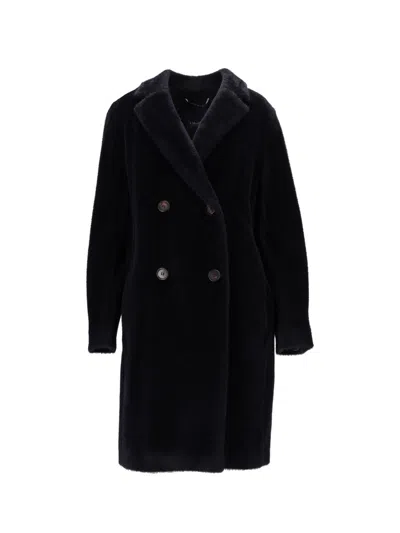 Max Mara Dark Blue Wool Coat