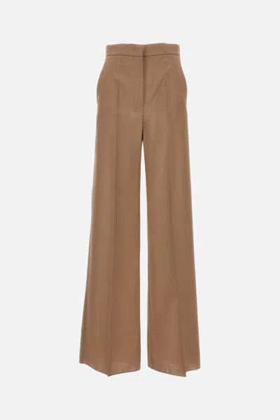 Max Mara Dark Brown Wide Leg Pant