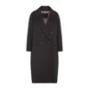 Max Mara Double-breasted Coat In Brown