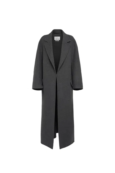 MAX MARA V-NECK LONG-SLEEVED COAT