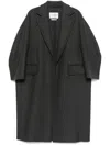MAX MARA DARK GREY OVERSIZE HABSBURG COAT