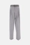 Max Mara Dark Grey Paride Solid Pants In Gray