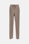 Max Mara Dove Grey Cashmere Trousers In Brown