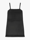 Max Mara Leale Mini Dress In Dark Grey