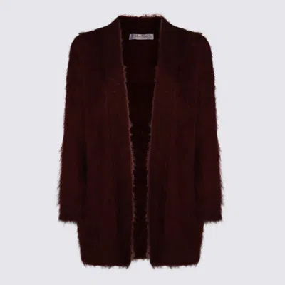 Max Mara Dark Red Affetto T-shirt In Brown