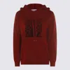 Max Mara Dark Red Wool Sweatshirt In Red