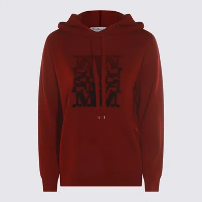 Max Mara Dark Red Wool Sweatshirt