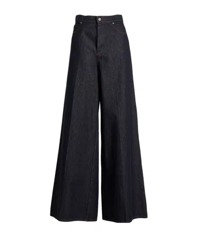 Max Mara Dark Straight-leg Jeans In White