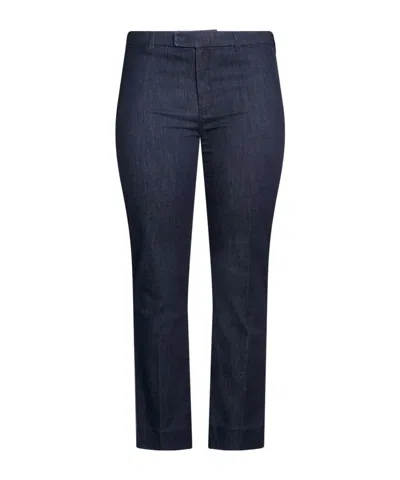 Max Mara Dark Straight-leg Jeans In Blue