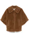 Max Mara Darkness4 Classic Teddy Cape