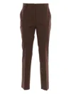 Max Mara Trousers With Back And Side Pockets In 褐色