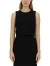 Max Mara "dazzy Timeless" Top In Black