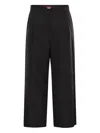 Max Mara Dazzy Wide Leg Trousers In 黑色