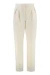 Max Mara Dede Carrot-fit Cotton Trousers In Neutral