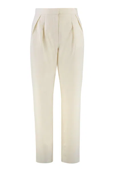 MAX MARA MAX MARA DEDE CARROT-FIT COTTON TROUSERS