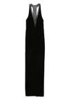 Max Mara Pianoforte Concealed Zip Sleeveless Racerback In Black