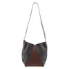 Max Mara Deer-print Leather Medium Bucket Bag In Brown