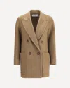 Max Mara Deletta Coat In Brown