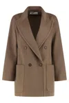 Max Mara Deletta Wool And Cashmere Coat In Brown