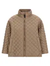 Max Mara Delfina Quilted Jacket In Brown