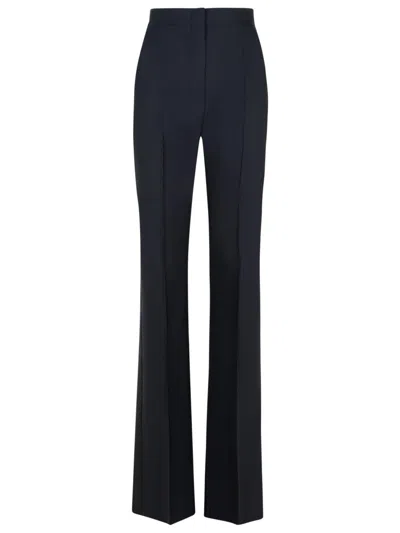 MAX MARA MAX MARA DELFINO' BLACK VIRGIN WOOL BLEND PANTS