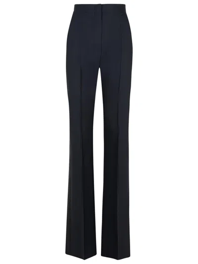 MAX MARA MAX MARA 'DELFINO' BLACK VIRGIN WOOL BLEND PANTS WOMEN