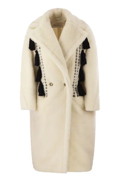 Max Mara Demetra - Teddy Bear Icon Coat In Alpaca And Wool In White