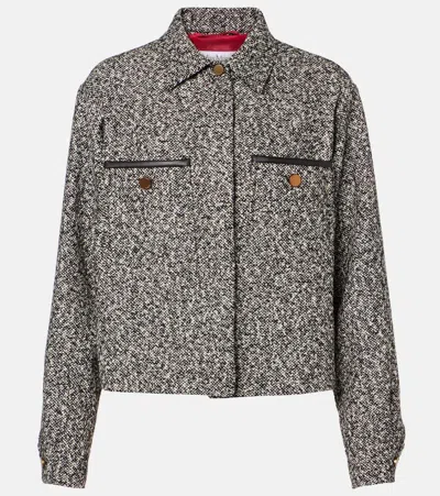 MAX MARA DEMIEN WOOL-BLEND TWEED JACKET